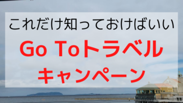 最低限これだけ抑えておけ「Go Toトラベルキャンペーン」とは